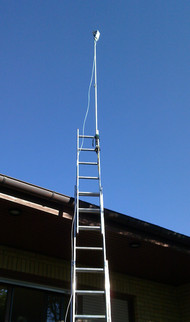 NanoStation M5 an "Behelfsmast" klein